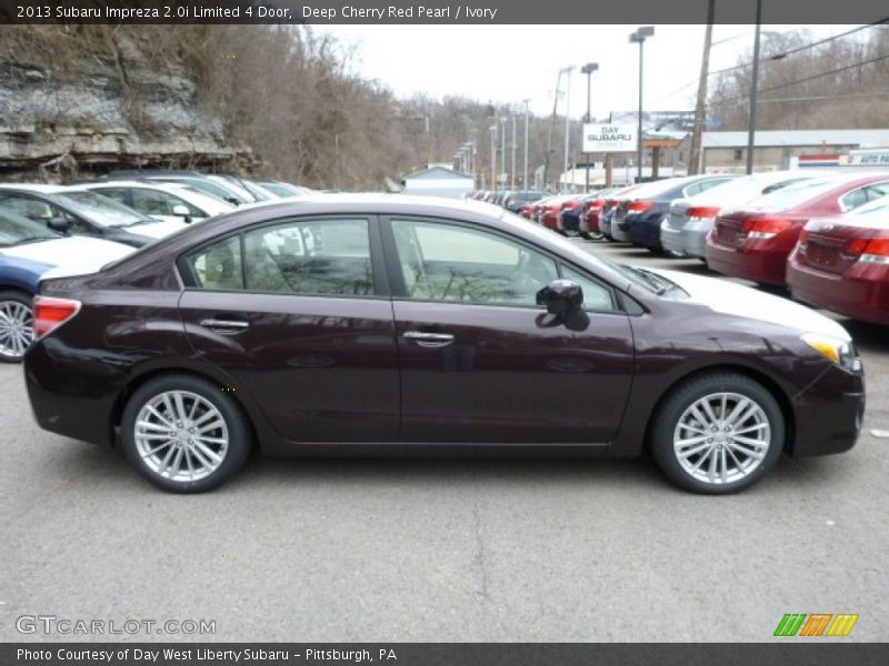 Deep Cherry Red Pearl / Ivory 2013 Subaru Impreza 2.0i Limited 4 Door