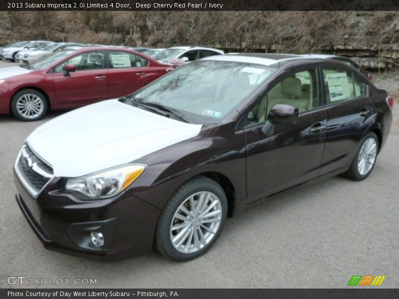 Deep Cherry Red Pearl / Ivory 2013 Subaru Impreza 2.0i Limited 4 Door