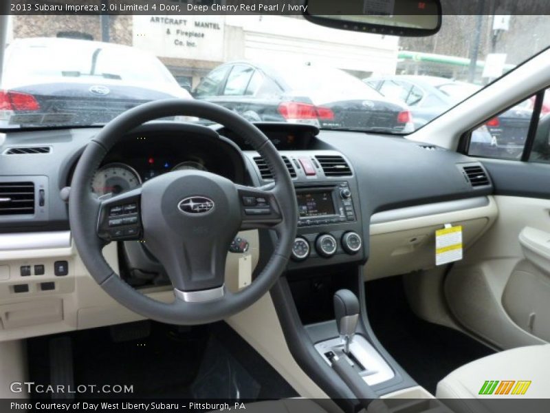 Deep Cherry Red Pearl / Ivory 2013 Subaru Impreza 2.0i Limited 4 Door