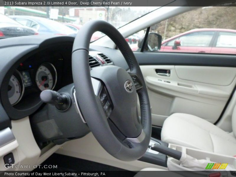 Deep Cherry Red Pearl / Ivory 2013 Subaru Impreza 2.0i Limited 4 Door