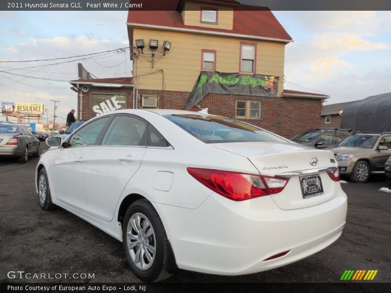 Pearl White / Camel 2011 Hyundai Sonata GLS