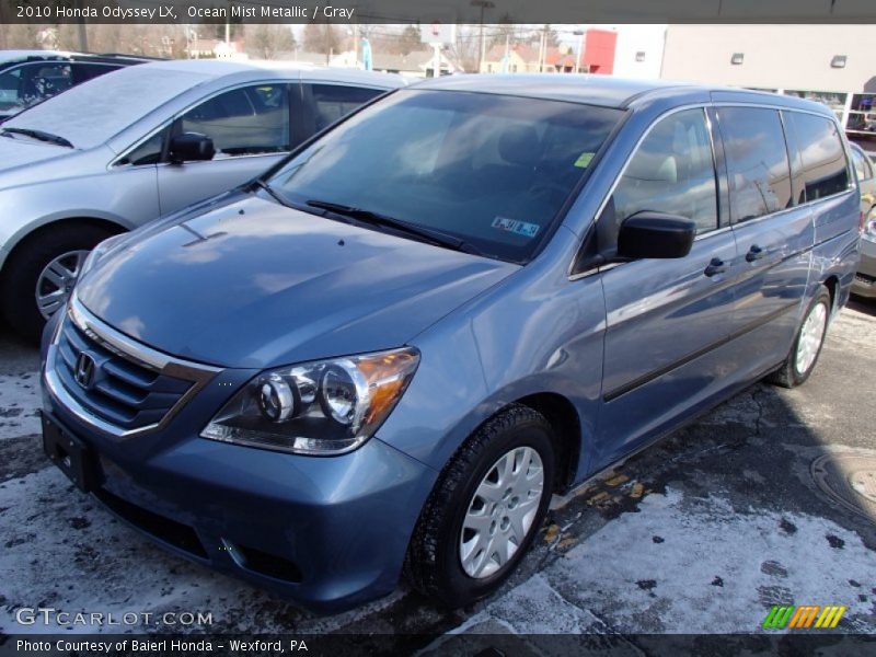 Ocean Mist Metallic / Gray 2010 Honda Odyssey LX