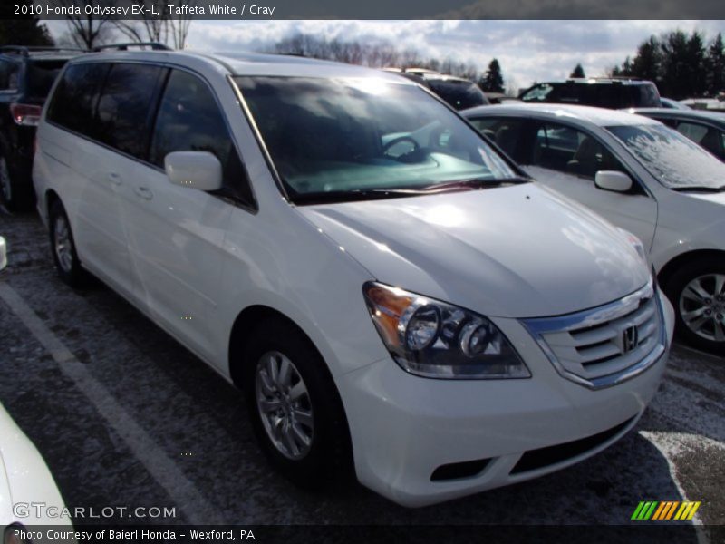 Taffeta White / Gray 2010 Honda Odyssey EX-L