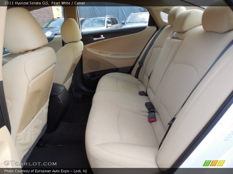 Pearl White / Camel 2011 Hyundai Sonata GLS