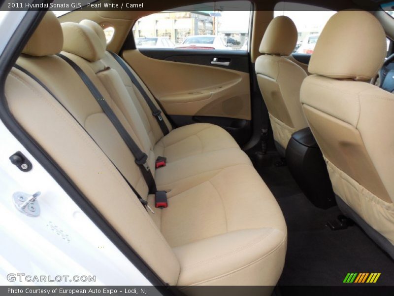 Pearl White / Camel 2011 Hyundai Sonata GLS