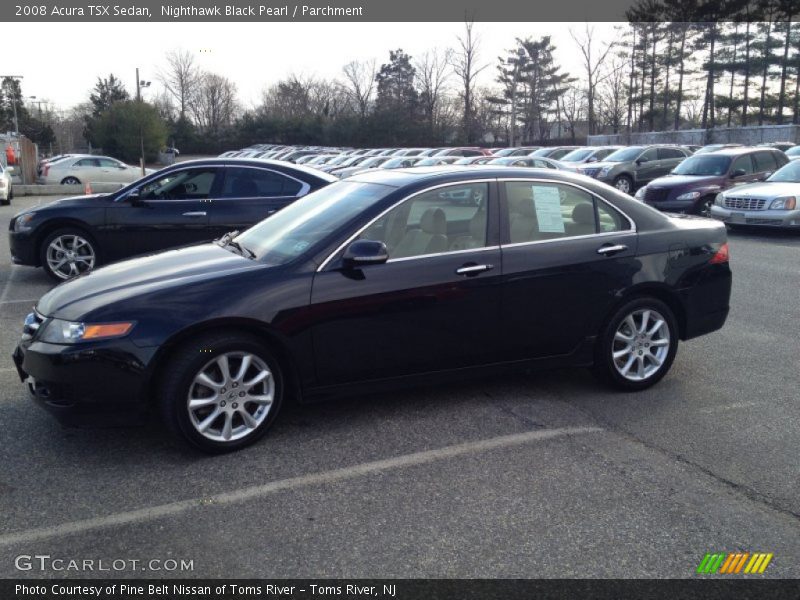 Nighthawk Black Pearl / Parchment 2008 Acura TSX Sedan