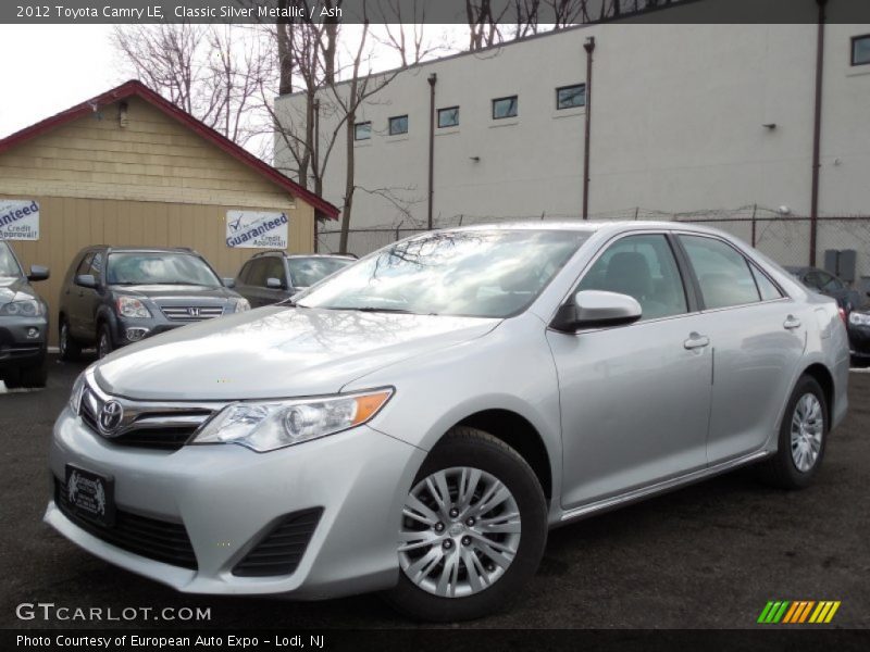 Classic Silver Metallic / Ash 2012 Toyota Camry LE