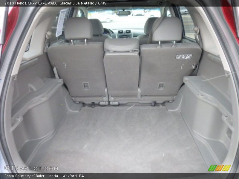 Glacier Blue Metallic / Gray 2010 Honda CR-V EX-L AWD