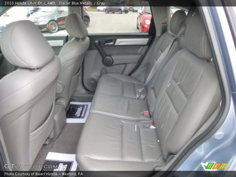Glacier Blue Metallic / Gray 2010 Honda CR-V EX-L AWD