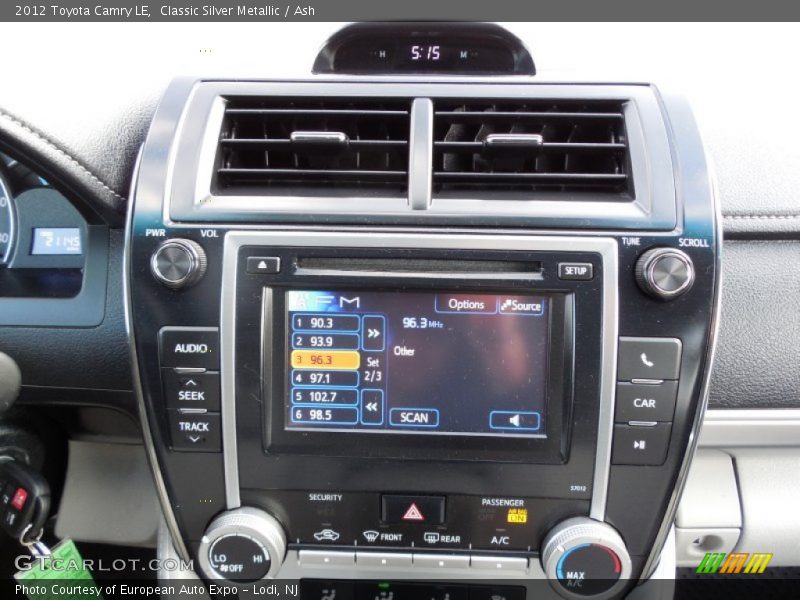 Classic Silver Metallic / Ash 2012 Toyota Camry LE