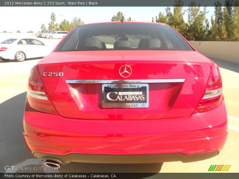 Mars Red / Black 2013 Mercedes-Benz C 250 Sport
