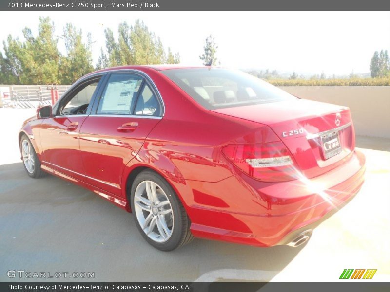 Mars Red / Black 2013 Mercedes-Benz C 250 Sport