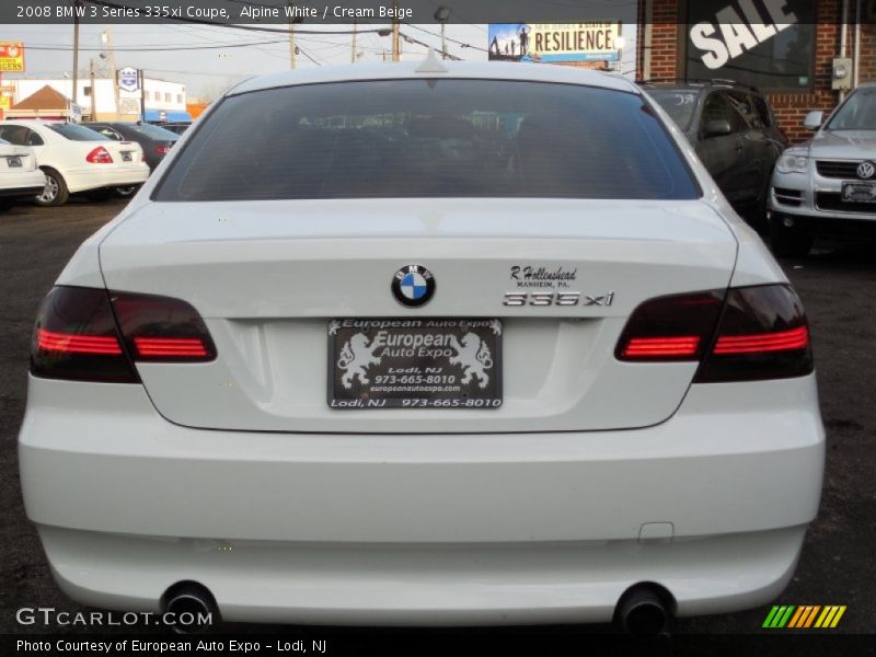 Alpine White / Cream Beige 2008 BMW 3 Series 335xi Coupe