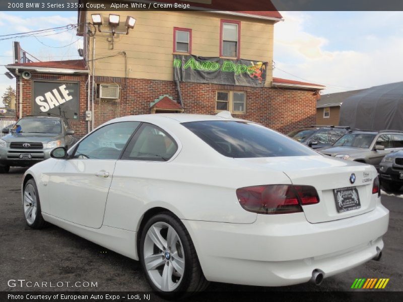 Alpine White / Cream Beige 2008 BMW 3 Series 335xi Coupe