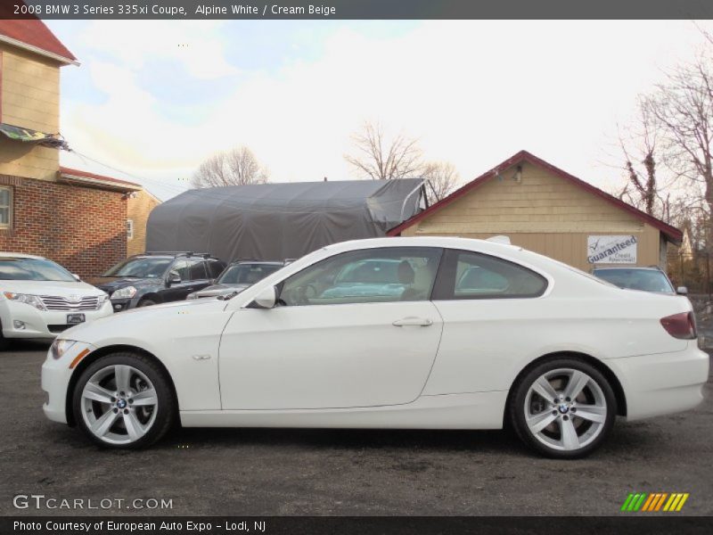 Alpine White / Cream Beige 2008 BMW 3 Series 335xi Coupe