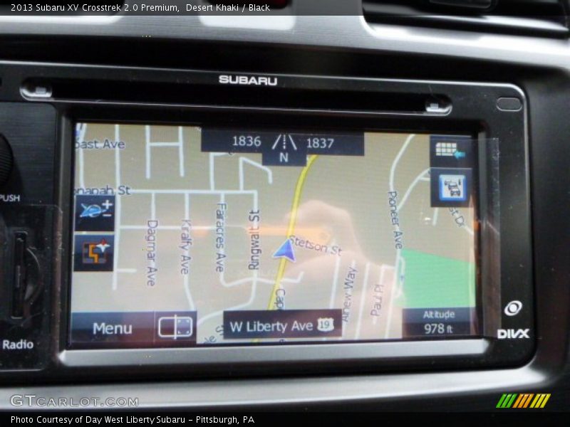 Navigation of 2013 XV Crosstrek 2.0 Premium
