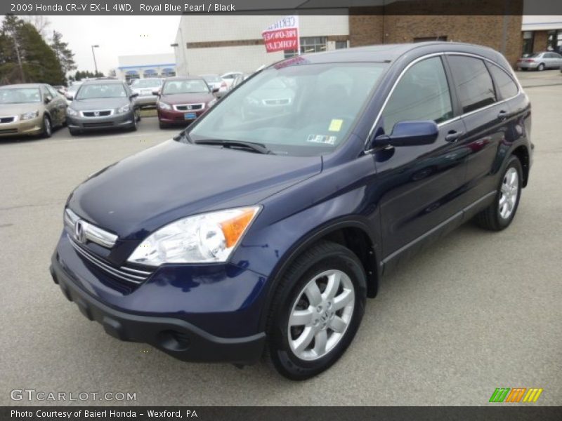 Royal Blue Pearl / Black 2009 Honda CR-V EX-L 4WD