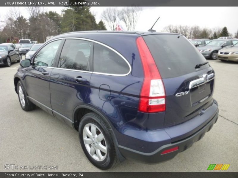 Royal Blue Pearl / Black 2009 Honda CR-V EX-L 4WD