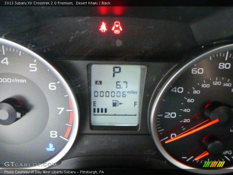 Desert Khaki / Black 2013 Subaru XV Crosstrek 2.0 Premium