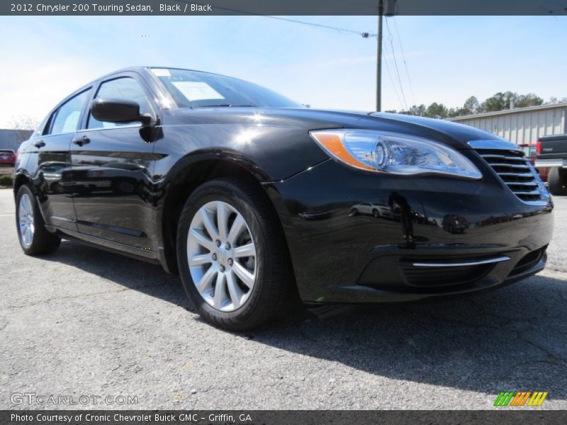 Black / Black 2012 Chrysler 200 Touring Sedan
