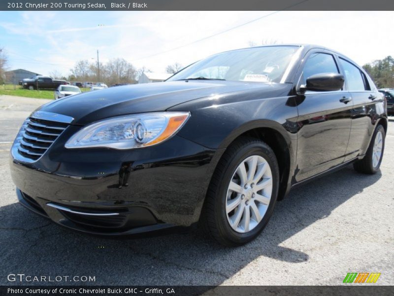 Black / Black 2012 Chrysler 200 Touring Sedan