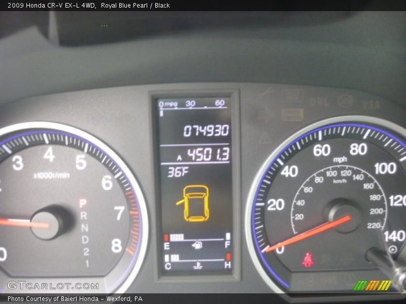 Royal Blue Pearl / Black 2009 Honda CR-V EX-L 4WD