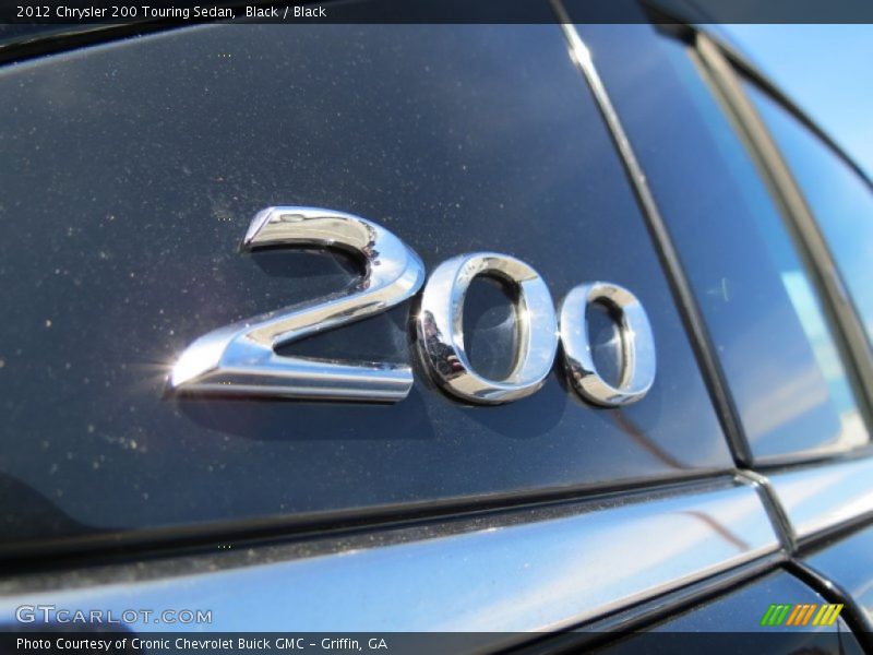 Black / Black 2012 Chrysler 200 Touring Sedan