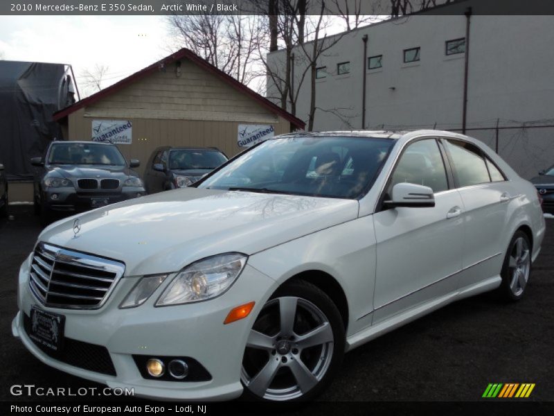 Arctic White / Black 2010 Mercedes-Benz E 350 Sedan