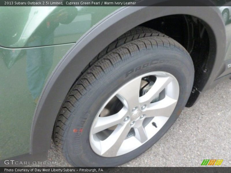 Cypress Green Pearl / Warm Ivory Leather 2013 Subaru Outback 2.5i Limited
