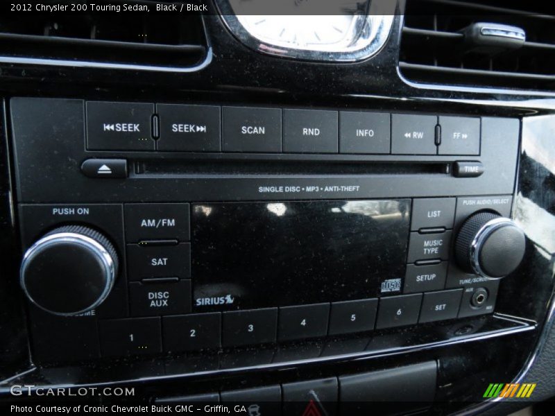 Black / Black 2012 Chrysler 200 Touring Sedan