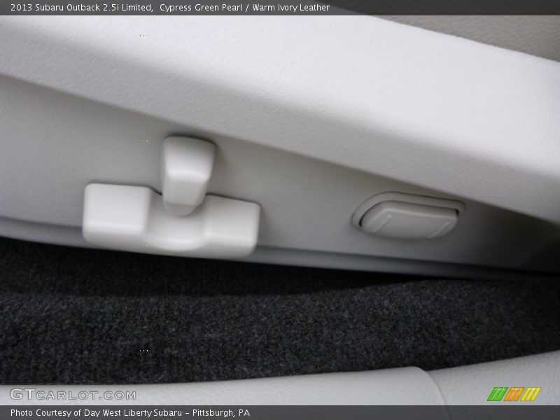 Cypress Green Pearl / Warm Ivory Leather 2013 Subaru Outback 2.5i Limited