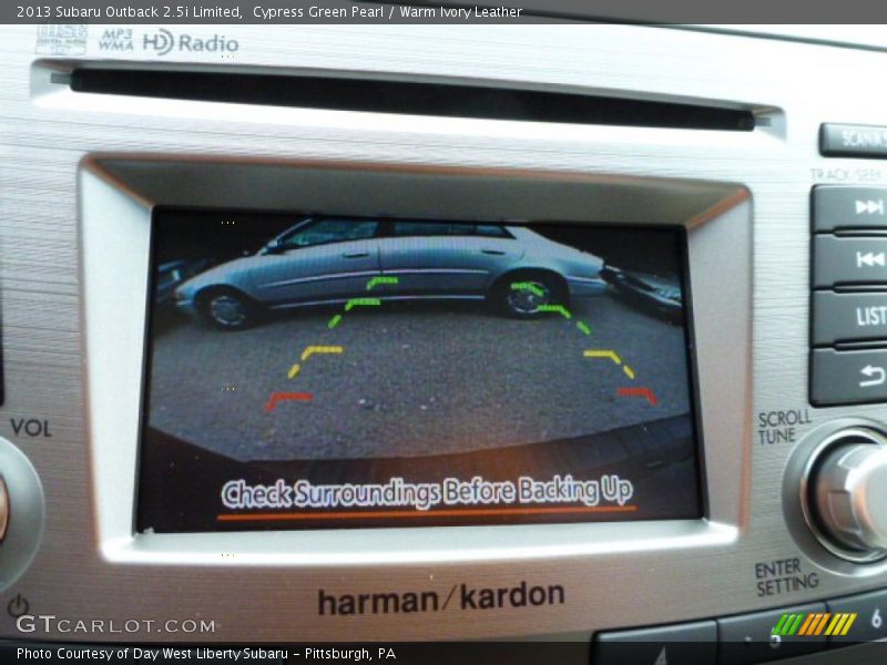 Cypress Green Pearl / Warm Ivory Leather 2013 Subaru Outback 2.5i Limited