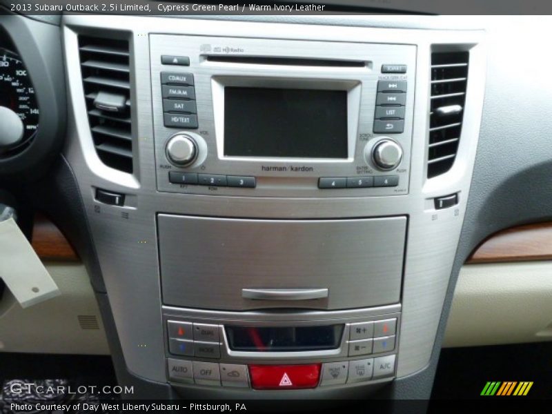 Cypress Green Pearl / Warm Ivory Leather 2013 Subaru Outback 2.5i Limited