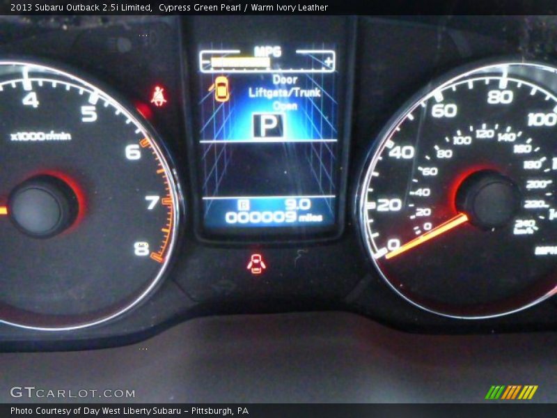 Cypress Green Pearl / Warm Ivory Leather 2013 Subaru Outback 2.5i Limited