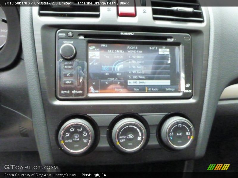 Controls of 2013 XV Crosstrek 2.0 Limited