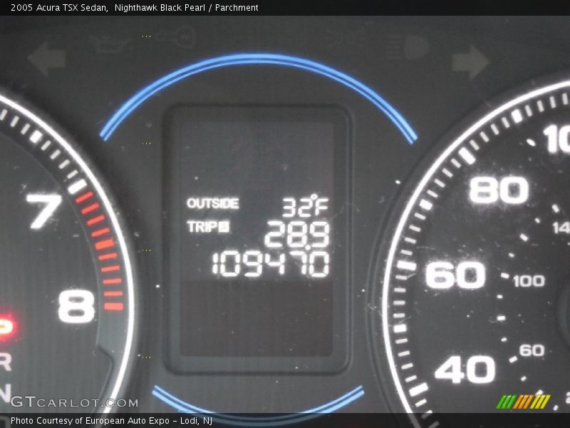 Nighthawk Black Pearl / Parchment 2005 Acura TSX Sedan