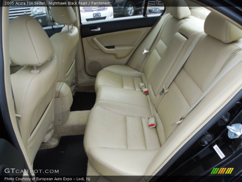 Rear Seat of 2005 TSX Sedan