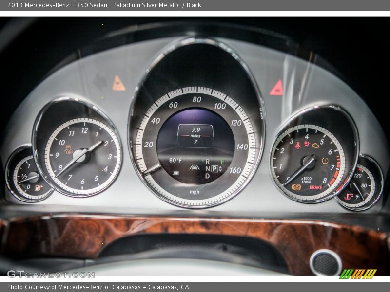 Palladium Silver Metallic / Black 2013 Mercedes-Benz E 350 Sedan