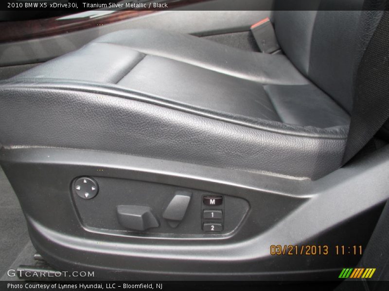 Titanium Silver Metallic / Black 2010 BMW X5 xDrive30i