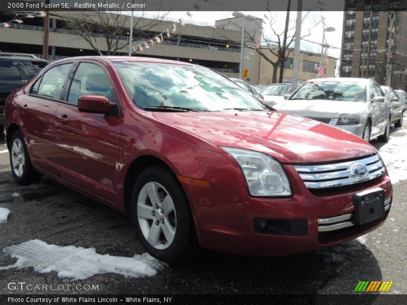 Redfire Metallic / Camel 2008 Ford Fusion SE