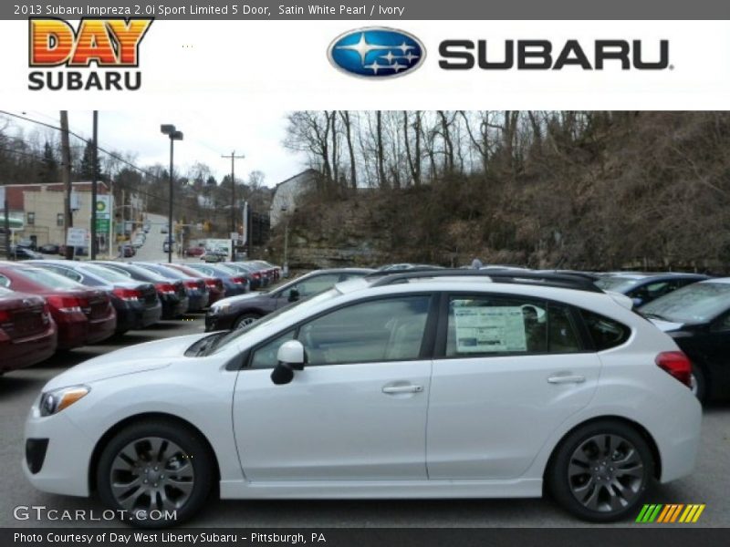 Satin White Pearl / Ivory 2013 Subaru Impreza 2.0i Sport Limited 5 Door