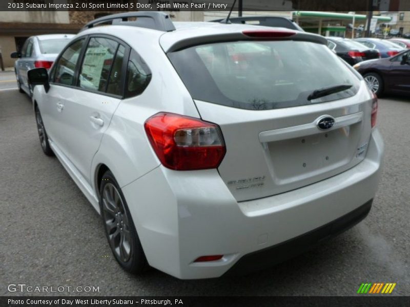 Satin White Pearl / Ivory 2013 Subaru Impreza 2.0i Sport Limited 5 Door