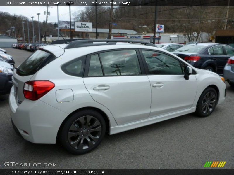 Satin White Pearl / Ivory 2013 Subaru Impreza 2.0i Sport Limited 5 Door