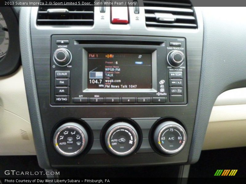 Controls of 2013 Impreza 2.0i Sport Limited 5 Door