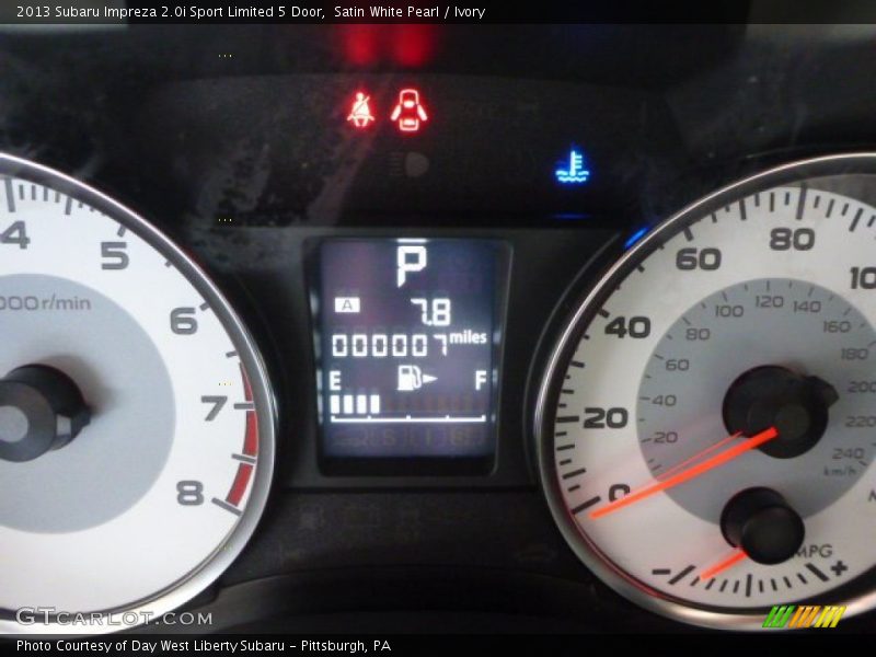 Satin White Pearl / Ivory 2013 Subaru Impreza 2.0i Sport Limited 5 Door