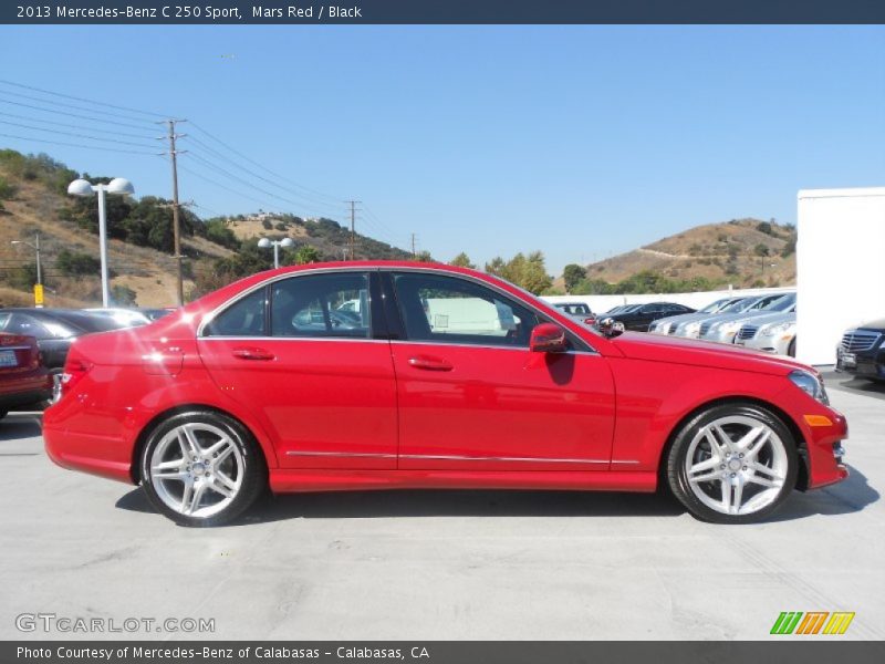 Mars Red / Black 2013 Mercedes-Benz C 250 Sport