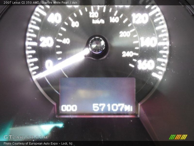 Starfire White Pearl / Ash 2007 Lexus GS 350 AWD