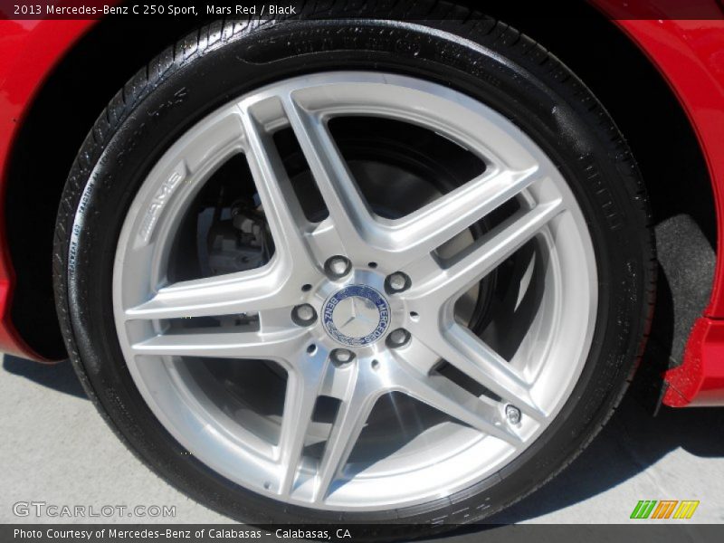 Mars Red / Black 2013 Mercedes-Benz C 250 Sport