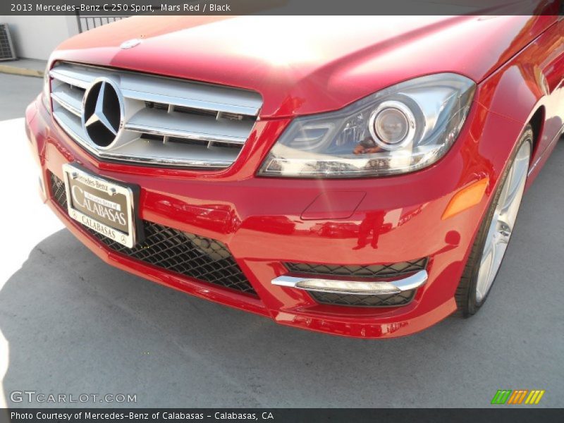Mars Red / Black 2013 Mercedes-Benz C 250 Sport