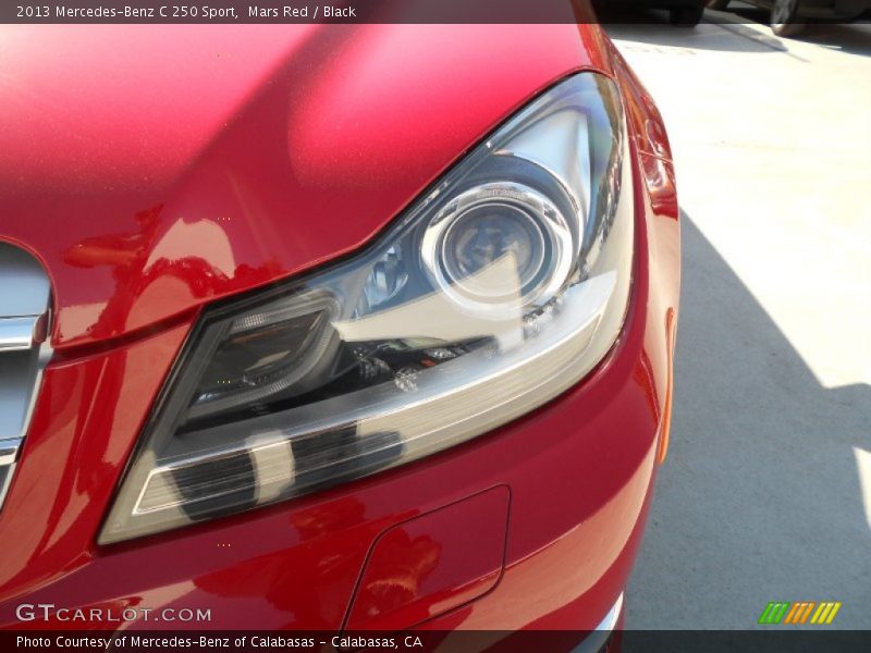 Mars Red / Black 2013 Mercedes-Benz C 250 Sport